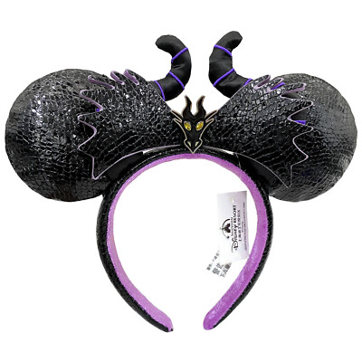 2025 DisneyParks D23 Maleficent Ears Headband - Sleeping Beauty Fan Event OS USA-image
