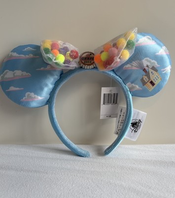 NWT Shanghai Disney UP Grape Soda Cap Balloons And House Mickey Ears-image
