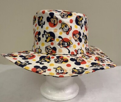 Vtg Walt Disney World Productions Minnie & Mickey Mouse & Friends Floppy Hat USA-image