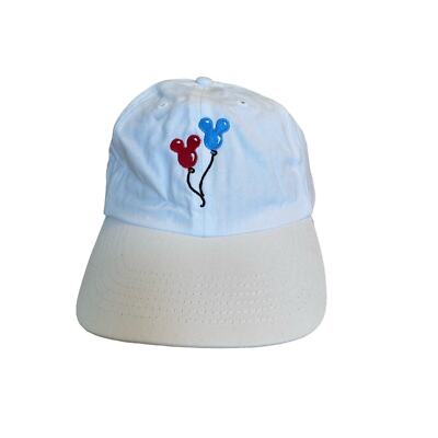 Walt Disney World Mickey Balloon White Baseball Cap ONSZ-image