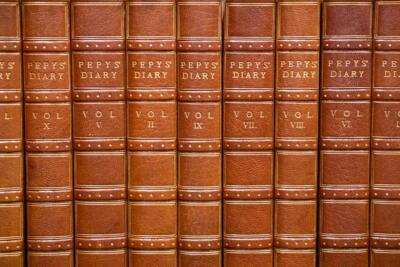 1912 The Diary of Samuel Pepys-10 Vols-Fold Outs Leather Bound by Bickers & Son-image
