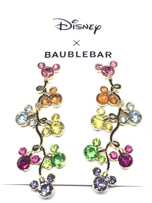 Disney Baublebar Mickey Mouse String Christmas Lights Holiday Earrings-image