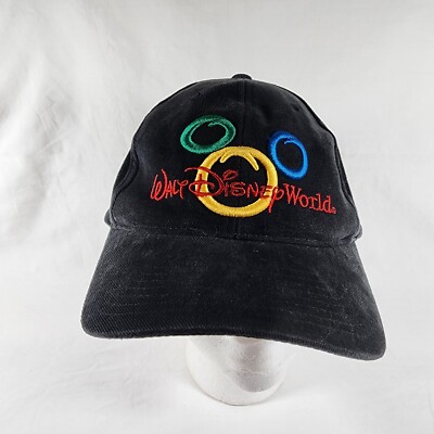 Walt Disney World Commemorative Hat Mickey Mouse Florida Ears Black Adjustable-image