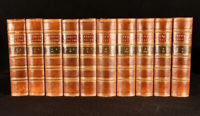 1860-4 10vol The Cornhill Magazine Vols I-X Illustrated WM Thackeray Nutt Bin...-image