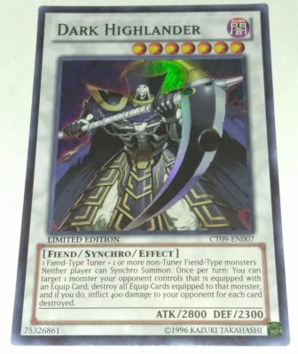 Dark Highlander - CT09-EN007 - Super Rare - Limited Edition Yugioh LP FOIL-image