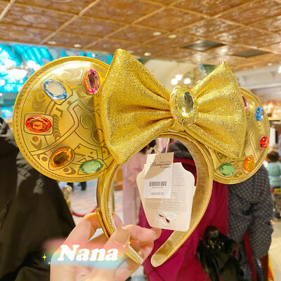 Disney Parks Loungefly Marvel Thanos Infinity Stone Minnie Ears 2024 Headband-image