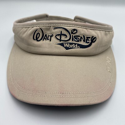 Walt Disney World Adult Adjustable Visor Hat Cap Beige-image