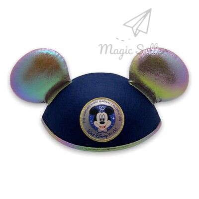 Walt Disney World 50th Anniversary Celebration Mickey Mouse Ear Hat New-image