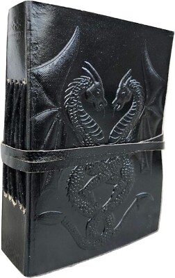 PACK OF 2 Leather Journal Book Leather Bound Writing Pad Unlined Paper Notebook4-image