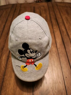 Mickey Mouse WDW Walt Disney Cotton Gray Grey Kids Toddler Cap Hat-image