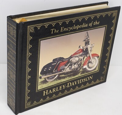 The Encyclopedia of the Harley-Davidson by Henshaw & Kerr 2002 Gilded Leather HC-image