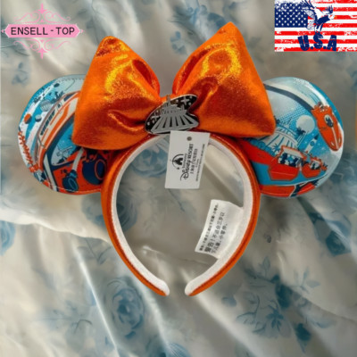 2024 Disney World Parks Magic Kingdom Tomorrowland Minnie Ears Headband US-image