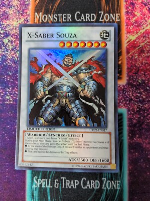 Yu-Gi-Oh! X-Saber Souza CT09-EN017 Limited Super Rare NM -image