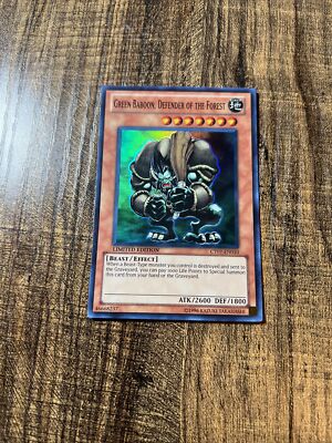 Green Baboon, Defender of the Forest CT07-EN010 Limited Super Rare NM-image