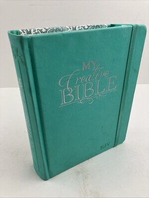My Creative Bible Aquamarine (Leather Bound) Journal Bible Clean Pages-image