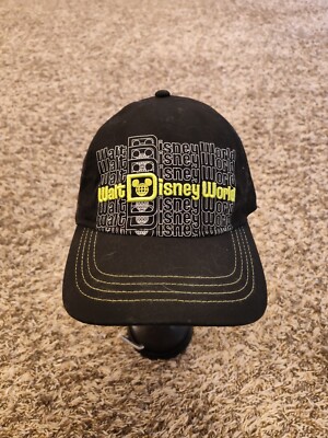 Walt Disney World Hat Adult Mens Black Strap Back Cap Adjustable-image