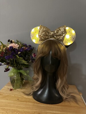 Disney Parks WDW 50th Anniversary Castle Collection Ears Headband Light Up-image
