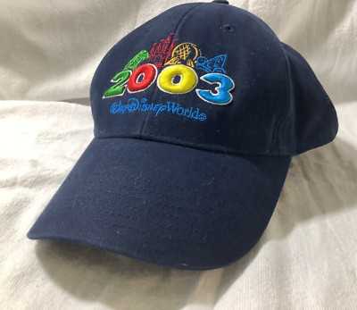 Unisex Hat Cap Walt Disney World 2003 Souvenir Magical Place To Be Navy Adjustab-image