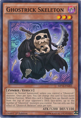 Ghostrick Skeleton [MP14-EN205] Common Near Mint 1st Edition - Yugioh single-image