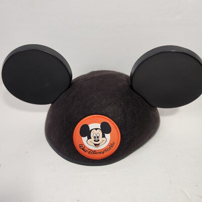 Vintage Mickey Mouse Ears Felt with Plastic Ears Walt Disney World Date 1990's-image