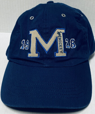 Walt Disney World Authentic Mickey Mouse Hat Rn#84167  Blue and Tan-image