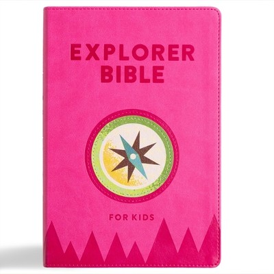 KJV Explorer Bible for Kids, Bubble Gum Leathertouch (Leather Bound) (UK IMPORT)-image