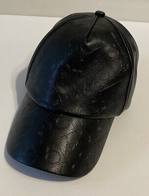 Walt Disney World 50th Anniversary Logo Black Baseball Cap Hat Faux Leather-image