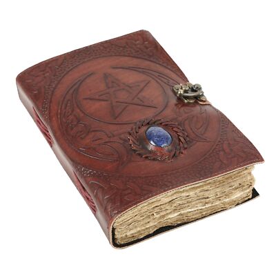Vintage Leather Journal Handmade Buffalo Non-Refillable Deckle Edge Paper –-image