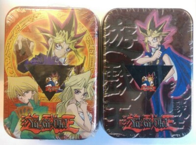 Yugioh  Yugi + Joey It's Time To Duel Collector's Tins with neck strap + pin-image