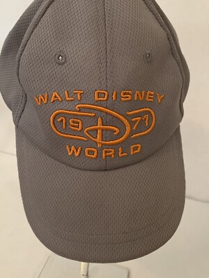 Vtg Disney Parks Hat Baseball Style Cap Walt Disney World 1971 Gray Adult-image
