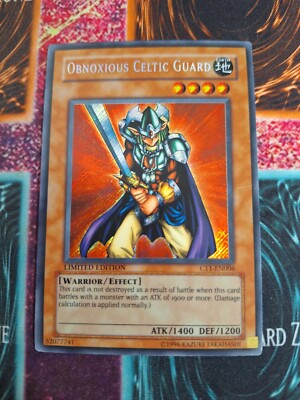 Yu-Gi-Oh! Obnoxious Celtic Guard CT1-EN006 Secret Rare Limited NM/LP-image