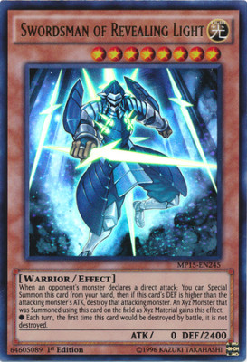 Swordsman of Revealing Light [MP15-EN245] Ultra Rare Near Mint 1st Edition - Yug-image