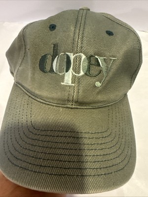 Vintage 1990s Walt Disney World Dopey Snow White Seven Dwarfs Hat Green Snapback-image