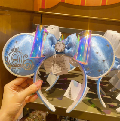 Authentic Shanghai Disney-Parks Cinderella Princess ear Headband Disneyland-image