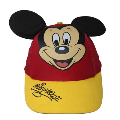 Mickey Mouse Ears Youth Snapback Hat Multicolor One Size Adjustable Disney Parks-image