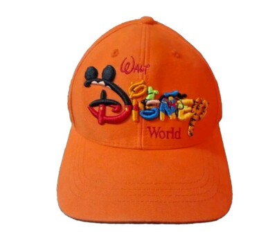 Walt Disney World Orange Snapback Hat Cap Adult Embroidered Mickey Tigger-image