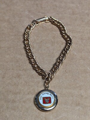 Gold Tone DISNEY Mickey Mouse Locket Charm Vintage RARE Nice WDW -image