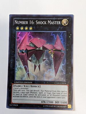Number 16: Shock Master YUGIOH CT09-EN014 Holofoil Limited Edition 54719828-image