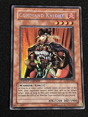 Yu-Gi-Oh! TCG Command Knight CT1-EN003 Secret/Ultra Misprint Error [NM] B-image
