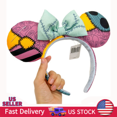 Disney  Parks 2025 Nightmare cute Christmas Sally Minnie Ears Blue Bow Headband-image
