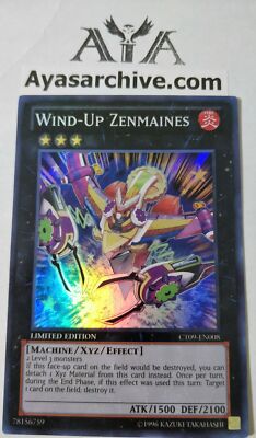 Wind-Up Zenmaines - CT09-EN008 - Super Rare - Limited Edition NM ayasarchive  YG-image