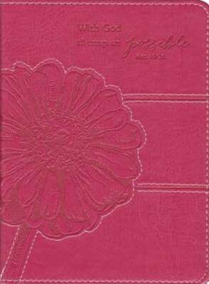 Christian Art Gifts Classic Handy-Sized Journal All Things Are Possible Mathew-image