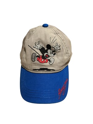 Disney Parks Kids Mickey Mouse SnapBack Youth Baseball Cap Hat Retro Embroidered-image