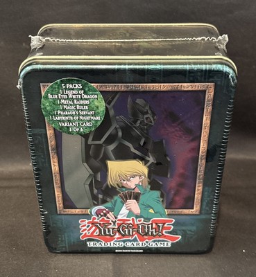 2003 Yugioh Collector Tin, Joey/Iron Knight, MINT!, Fact Sealed &Case Fresh K2-image