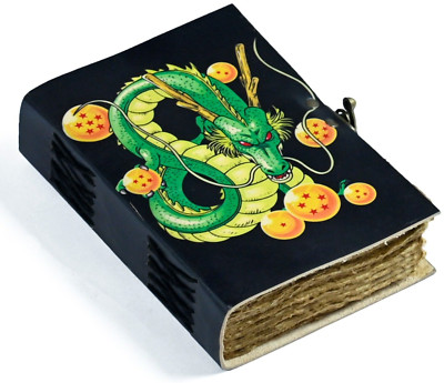 Dragon Ball Z Shenron Leather Blank Spell Book of Shadows grimoire Journal Anime-image