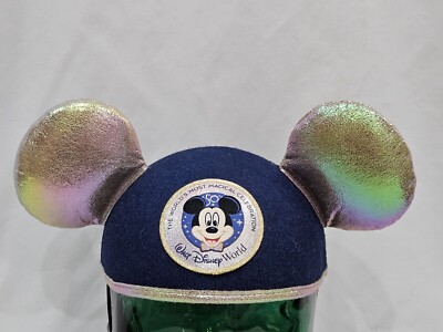 Disney Parks Mickey Mouse Ears 50th Celebration Hat - Adult Size-image