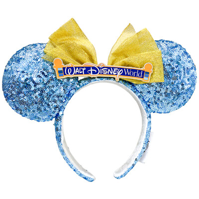 Disney Parks Walt Disney-World Entrance Sign Marquee Mickey Ears Headband WDW-image