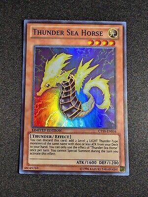 3x Thunder Sea Horse CT10-EN016 Limited Edition Super Rare NM-image