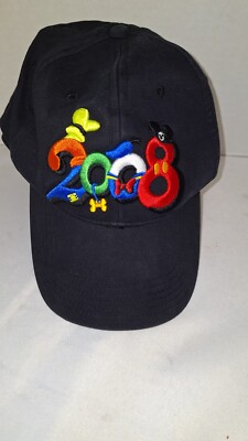 Walt Disney World 2008 Embroidered Adult Hat Cap Black -image