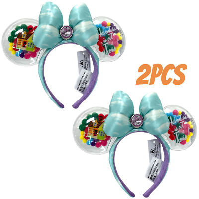 UP Grape Soda Cap Balloons Minnie Ear Disneyland 2PCS DisneyParks Ears Headband-image
